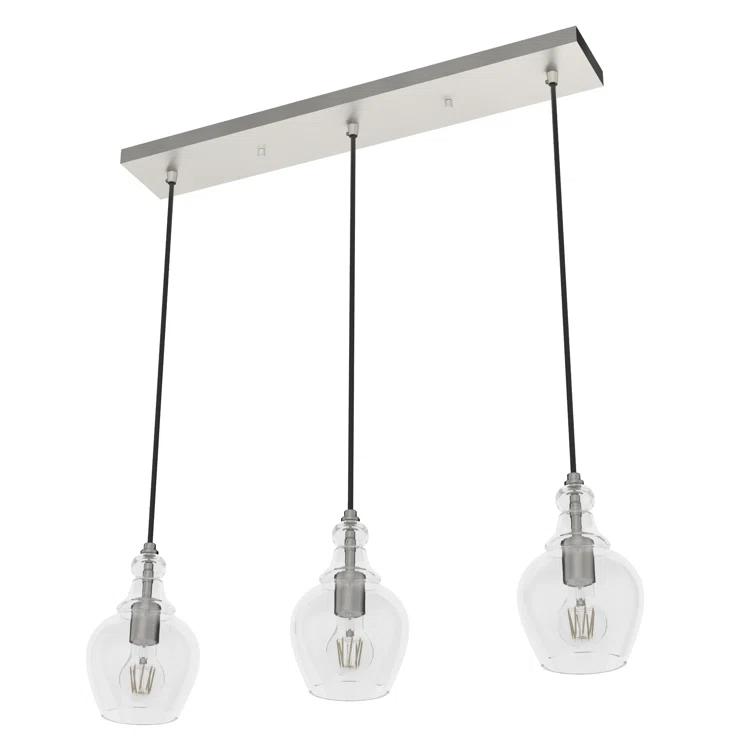 Hunter Fan Maple Park 3 Light Linear Bell Pendant
