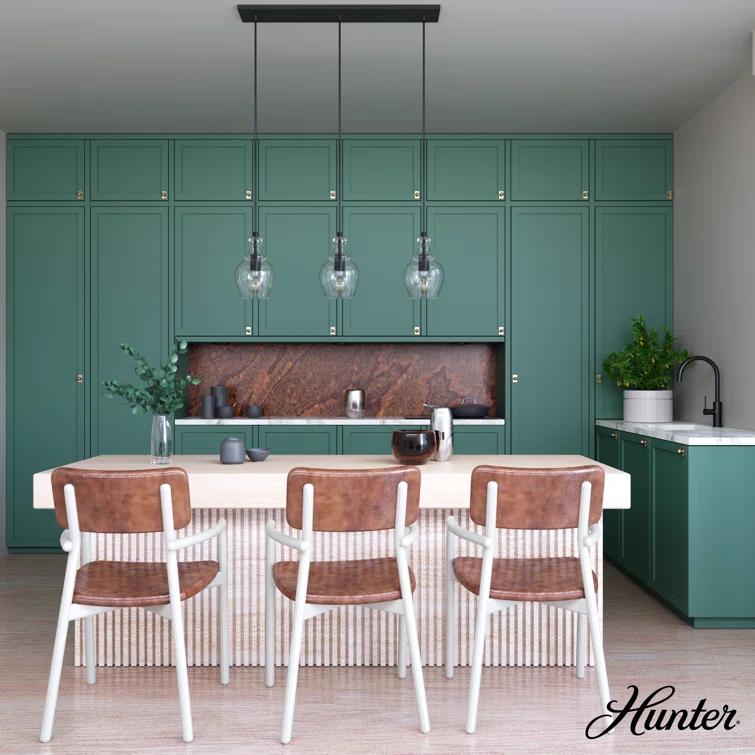 Hunter Fan Maple Park 3 Light Linear Bell Pendant