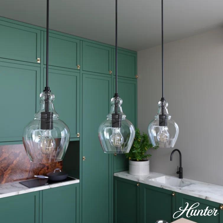 Hunter Fan Maple Park 3 Light Linear Bell Pendant