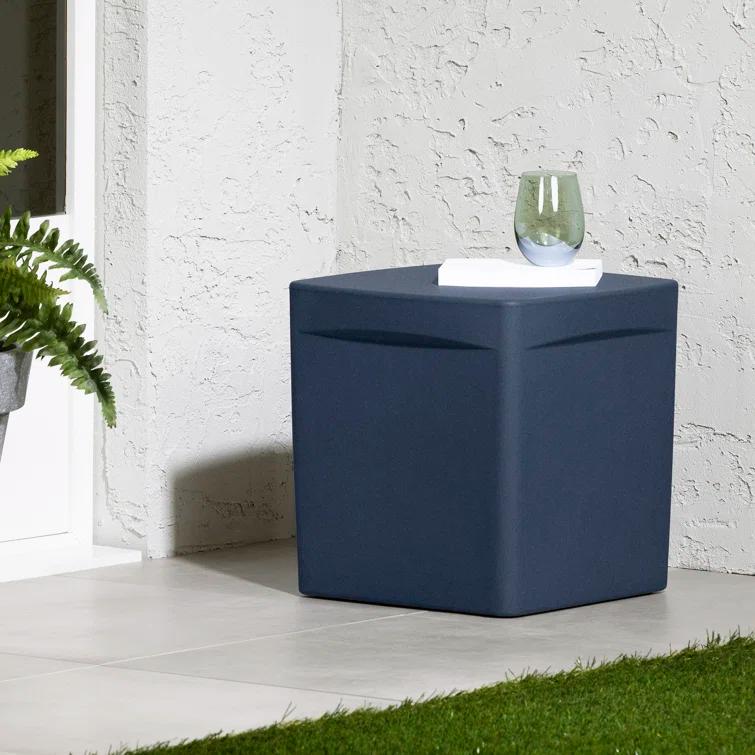 Dalya 16'' Plastic / Acrylic Outdoor Side Table