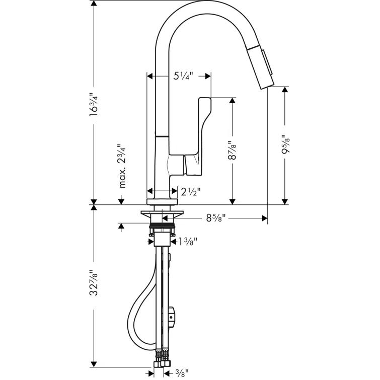 AXOR Citterio Pull Down Kitchen Faucet