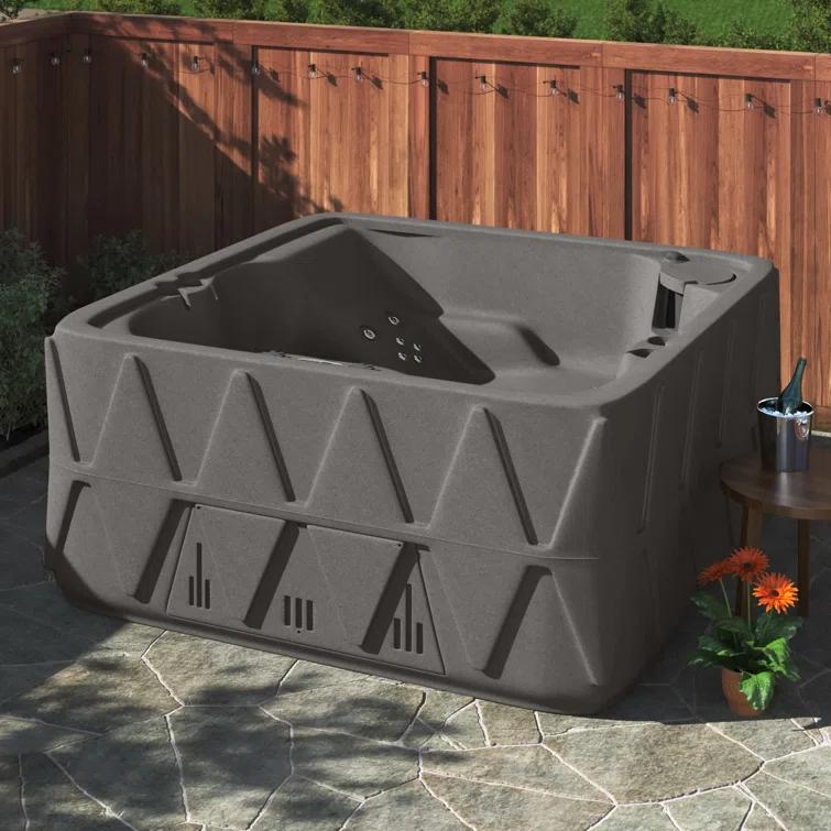 AquaRest Discover AR500 Premium 5-Person 29-Jet Plug & Play Hot Tub with Ozonator, LED Waterfall and Stainless Steel Heater