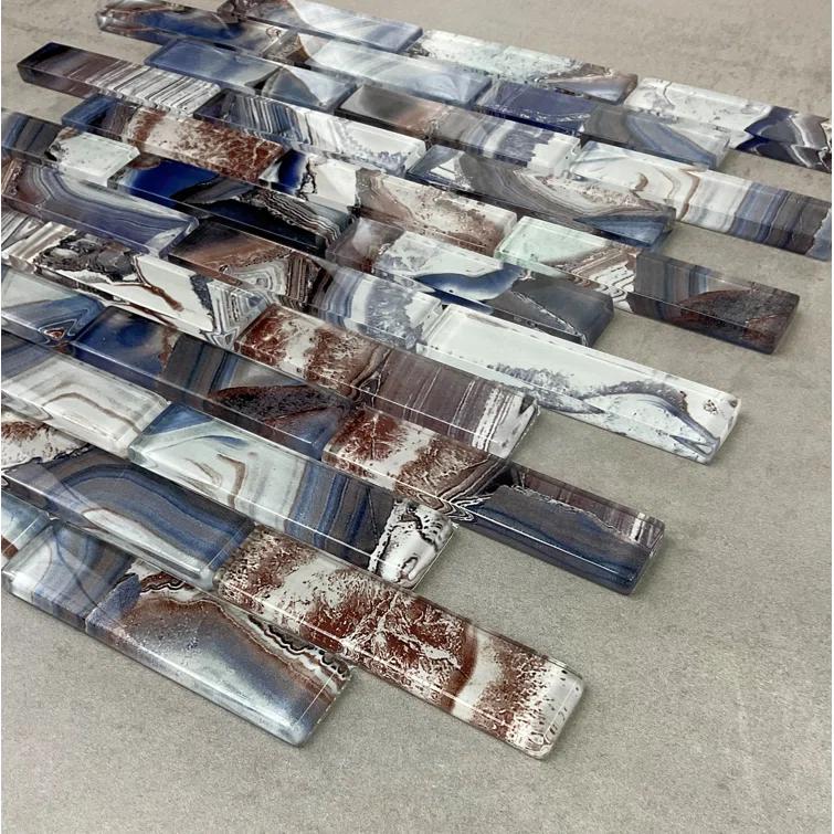 Art Craft 12" x 13.75" Glass Brick Joint Mosaic Wall Tile