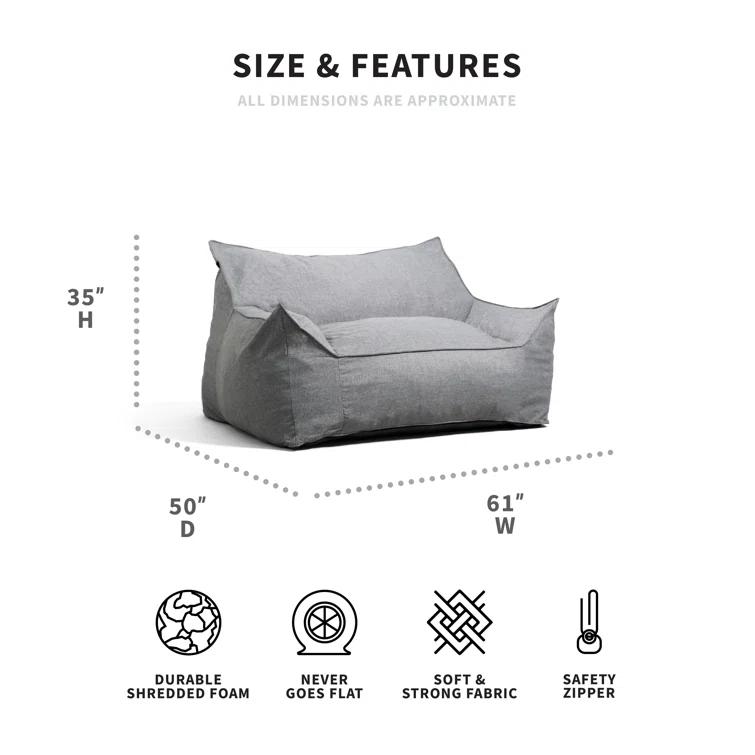 Big Joe Imperial Polyester Bean Bag Sofa