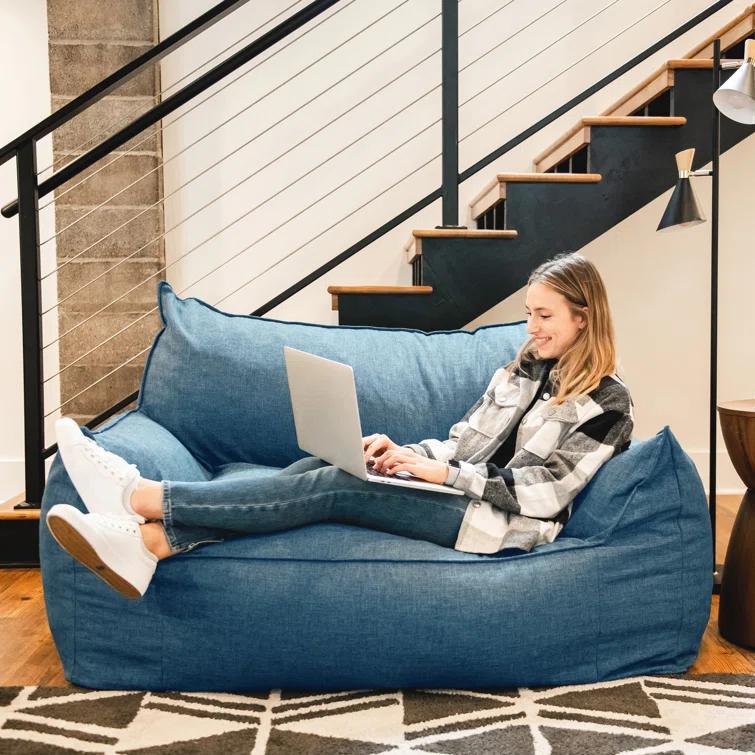 Big Joe Imperial Polyester Bean Bag Sofa