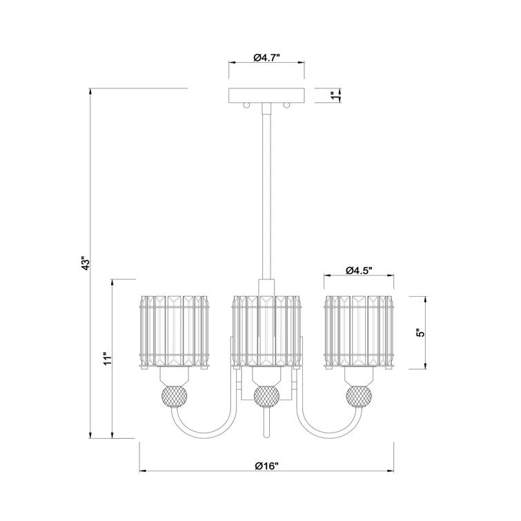 4 - Light Candle Style Pendant