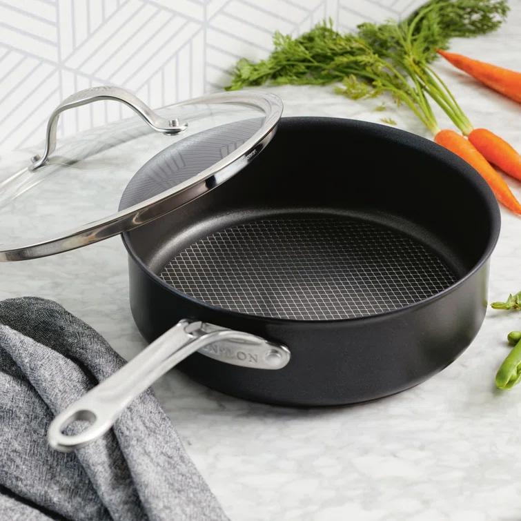 Anolon X Hybrid Cookware Nonstick Sauté Pan With Lid, 3.5-Quart