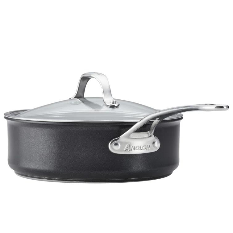 Anolon X Hybrid Cookware Nonstick Sauté Pan With Lid, 3.5-Quart