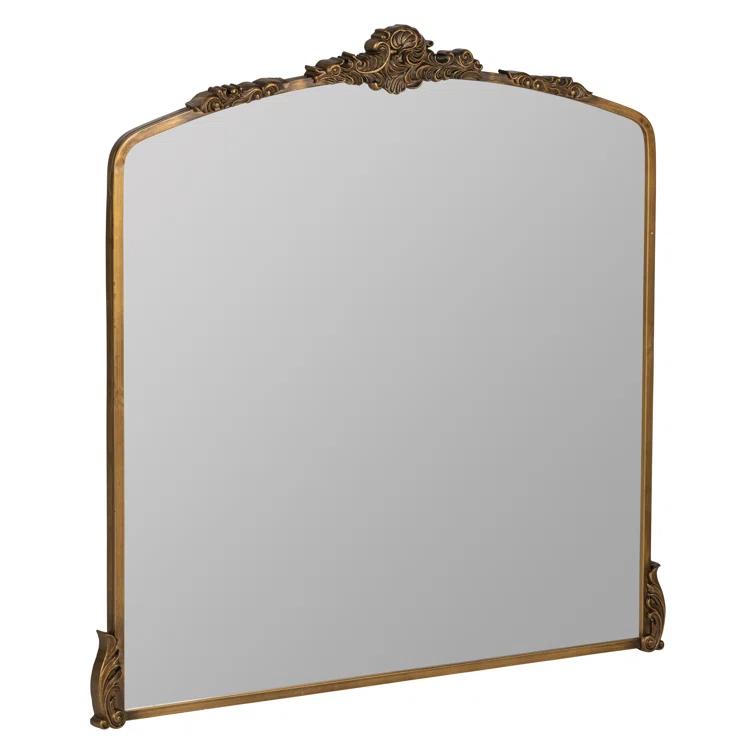 Antique Bronze Arch Full Length Wall Mounted Mirror