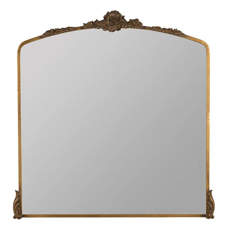 Antique Bronze Arch Full Length Wall Mounted Mirror