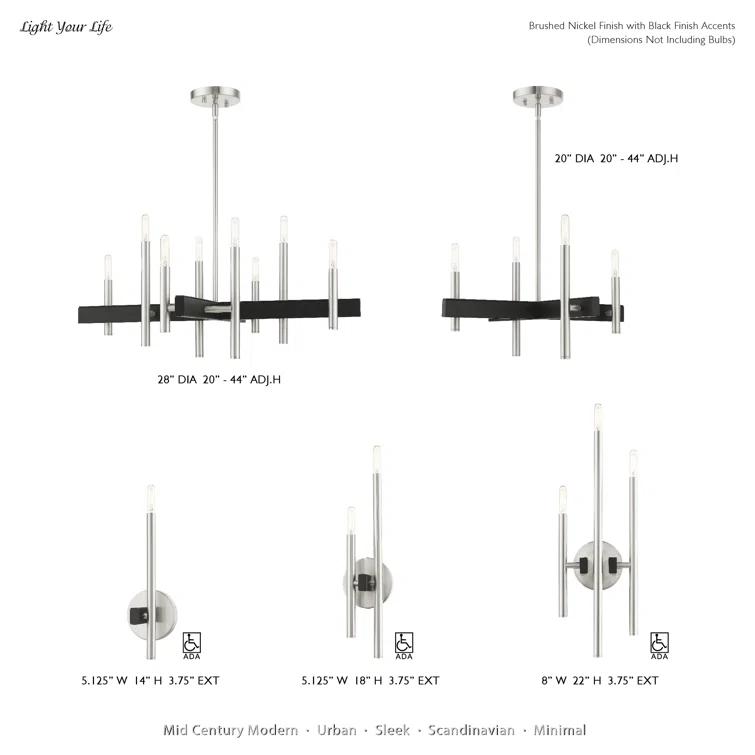 Wade Logan® Oiti 8 - Light Dimmable Chandelier
