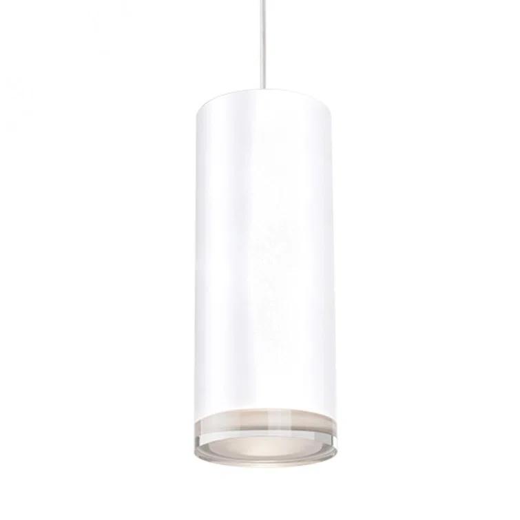 White Crystal LED Cylinder Pendant Light