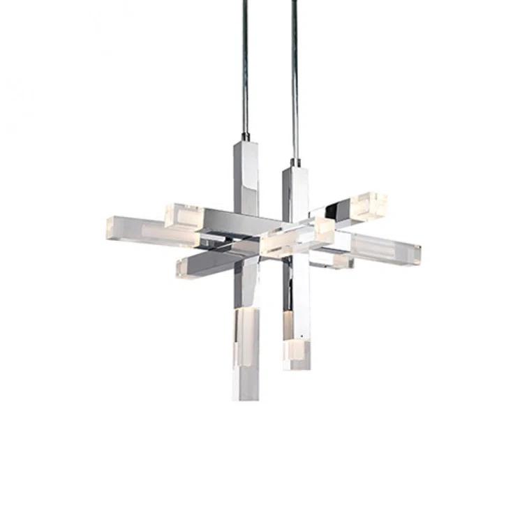 Martelo - Light Polished Chrome LED Unique/Statement Pendant