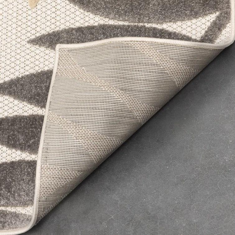 Dorado Mariah Modern Indoor / Outdoor Floral Ivory Hi-Lo Area Rug