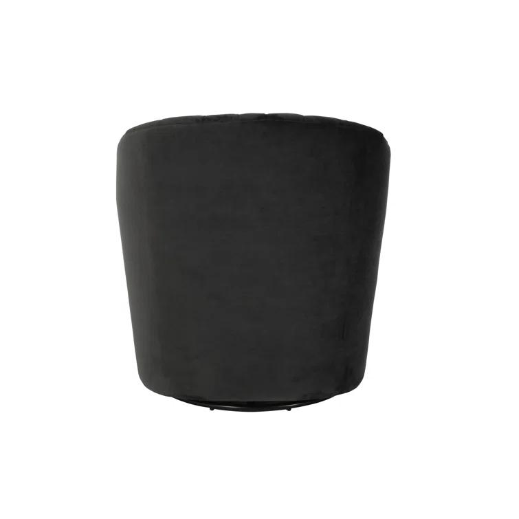 Upholstered Swivel Barrel Chair