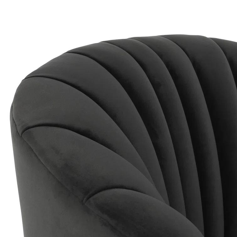 Upholstered Swivel Barrel Chair