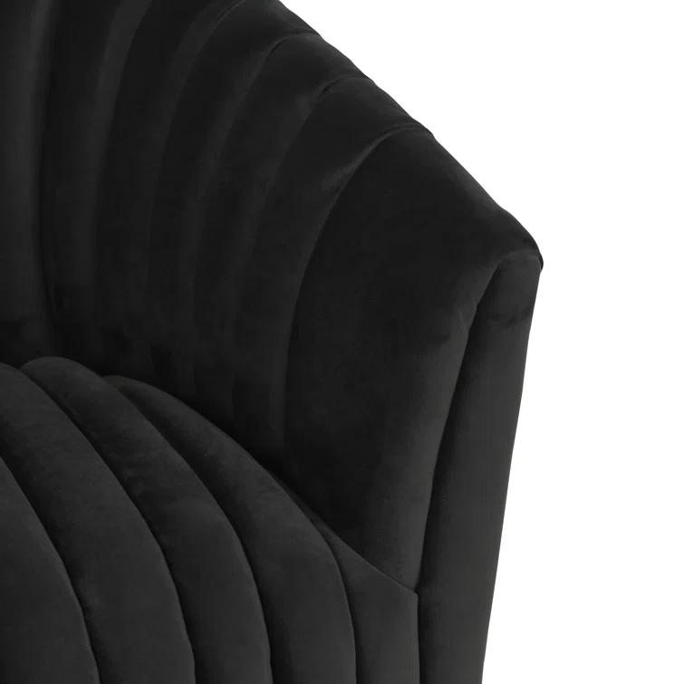 Upholstered Swivel Barrel Chair