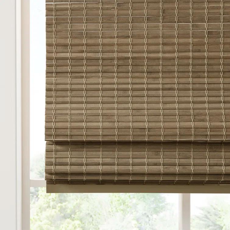 Eastfield Semi - Sheer Bamboo Light Filtering Single Roman Shade 64"L