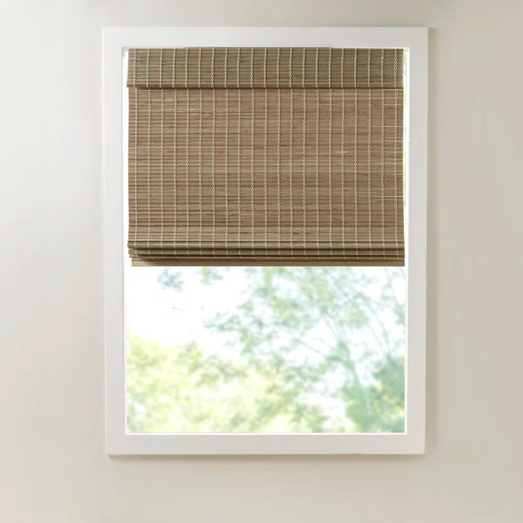 Eastfield Semi - Sheer Bamboo Light Filtering Single Roman Shade 64"L