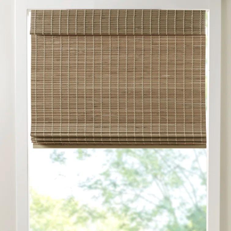 Eastfield Semi - Sheer Bamboo Light Filtering Single Roman Shade 64"L