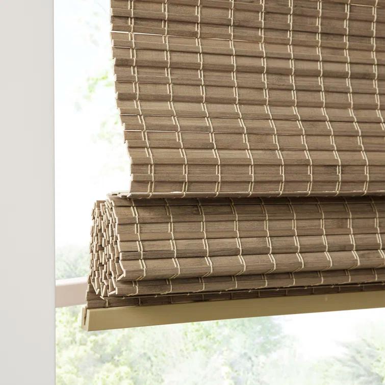 Eastfield Semi - Sheer Bamboo Light Filtering Single Roman Shade 64"L