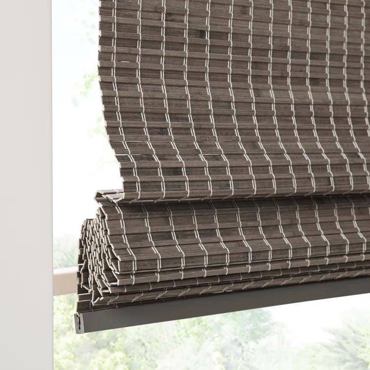 Eastfield Semi - Sheer Bamboo Light Filtering Single Roman Shade 64"L