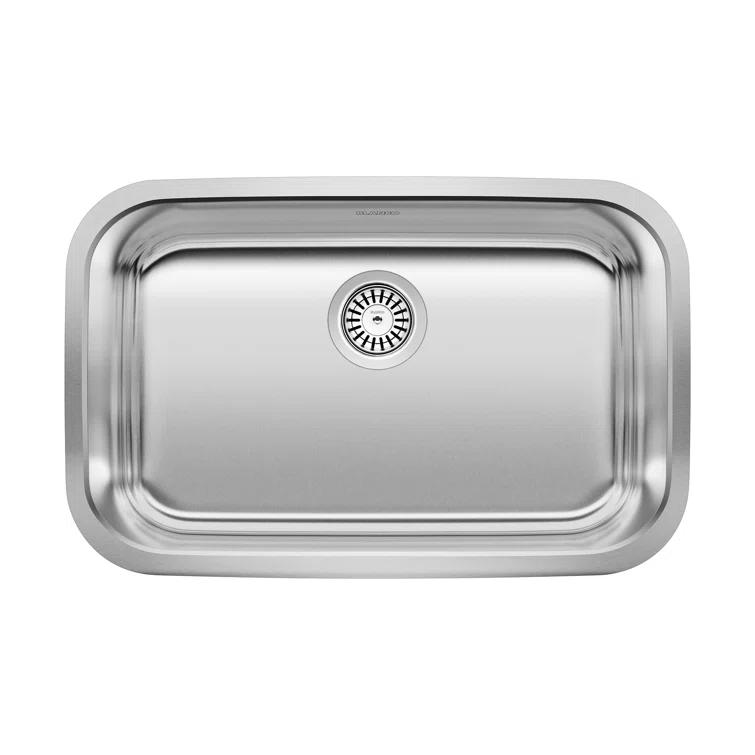 Stellar 28" L x 18'' W Single Bowl Stainless Steel Undermount Kitchen Sink