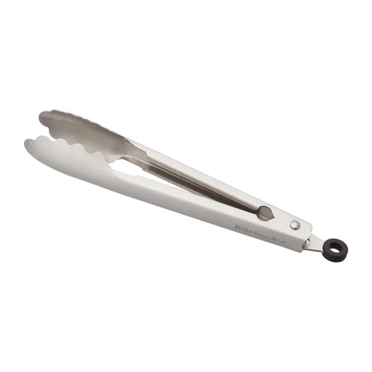 KitchenAid® KitchenAid® Gourmet Stainless Steel Serving Tongs with Hang Hook and Secure Closing Lock, 9 Inch