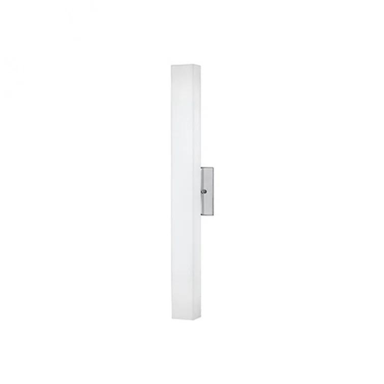 Melville 32" Chrome Opal Glass LED Wall Sconce, Dimmable