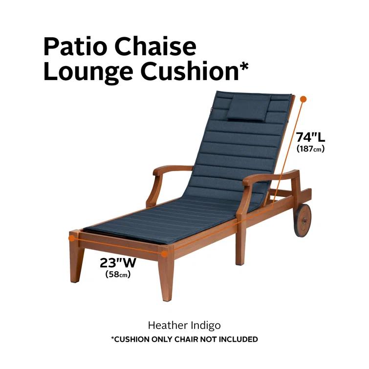 Outdoor Chaise Lounge Cushion