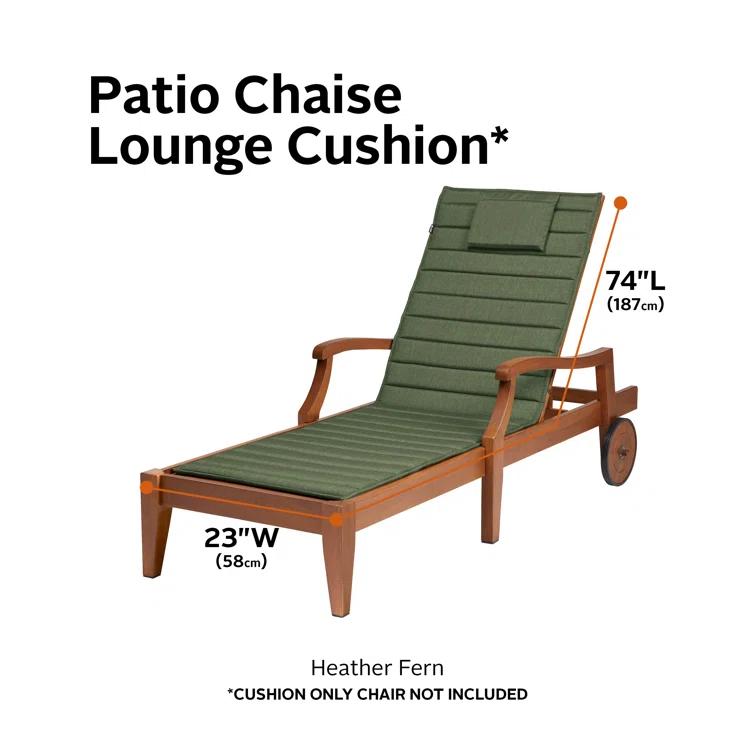 Outdoor Chaise Lounge Cushion