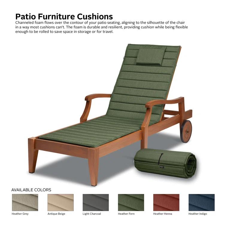 Outdoor Chaise Lounge Cushion