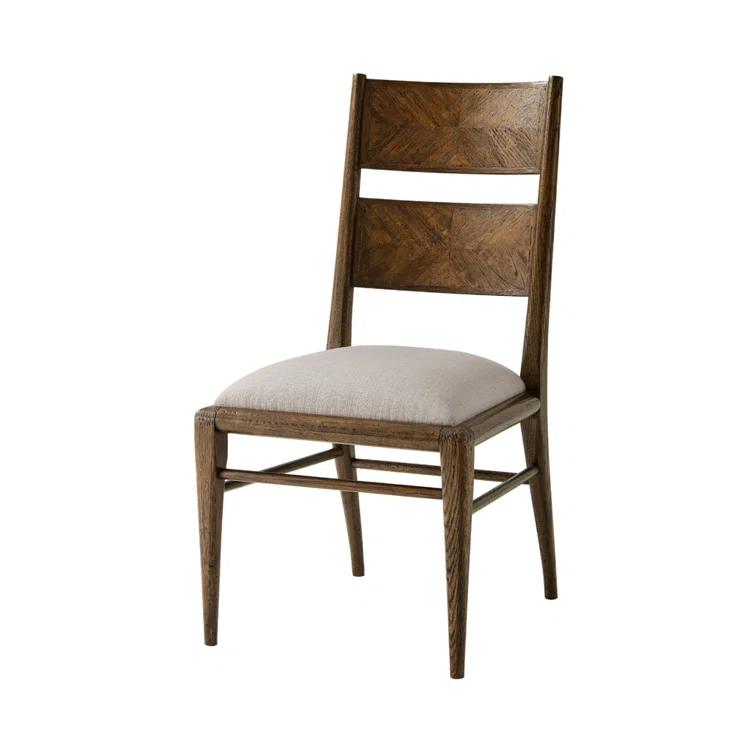 Nova 19.25'' H Upholstered Oak Side Chair