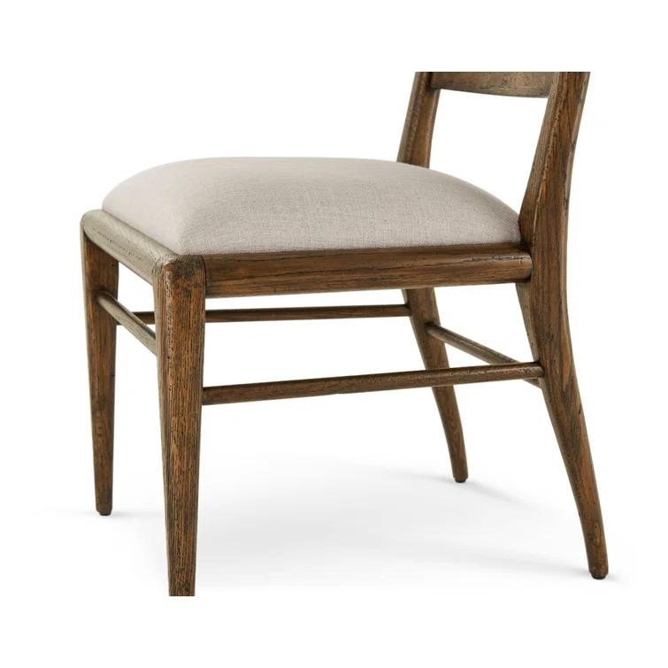 Nova 19.25'' H Upholstered Oak Side Chair