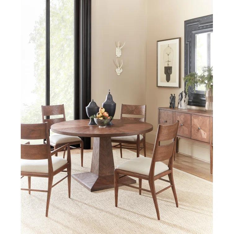 Nova 19.25'' H Upholstered Oak Side Chair