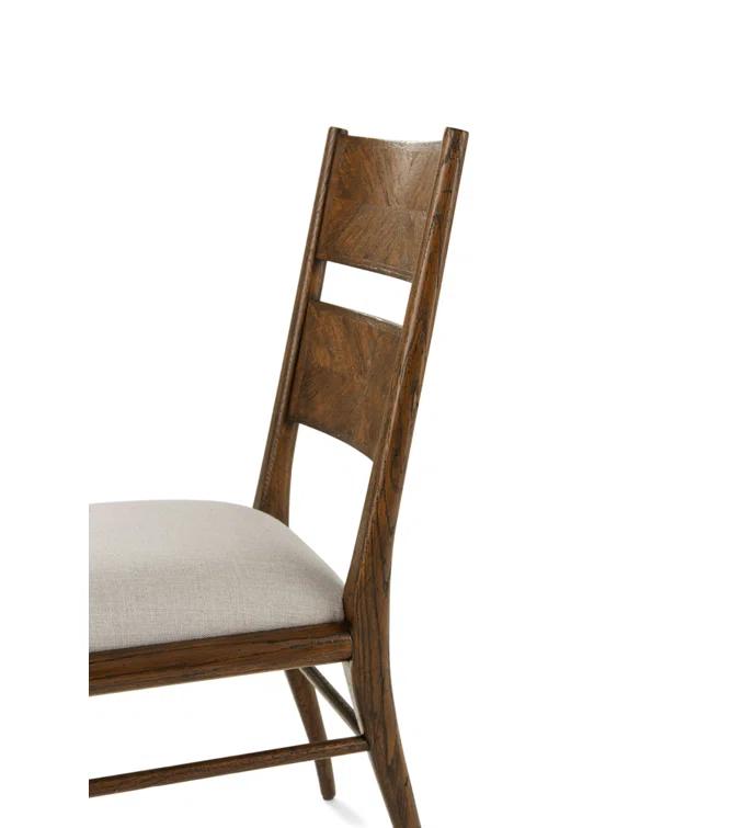 Nova 19.25'' H Upholstered Oak Side Chair