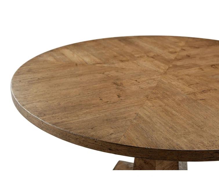 Nova Oak Round Solid Wood Base Dining Table