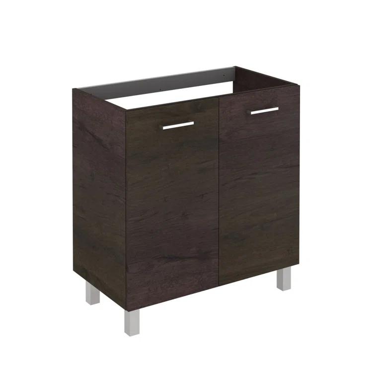 WS Bath Collections Logic 31.5'' Single Bathroom Vanity with Ceramic Top with Mirror