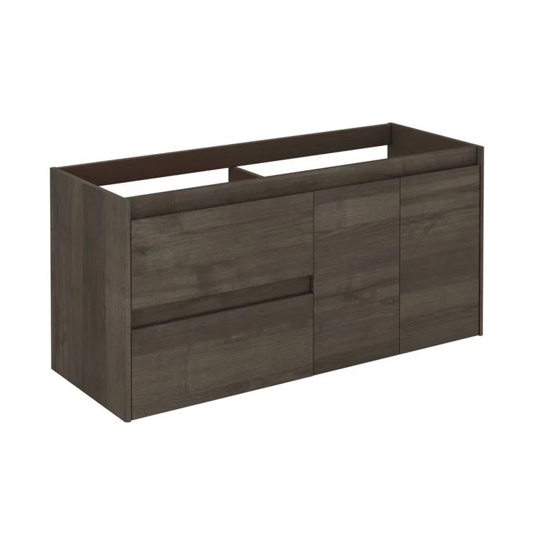 WS Bath Collections Ambra 47.5'' Double Bathroom Vanity with Ceramic Top