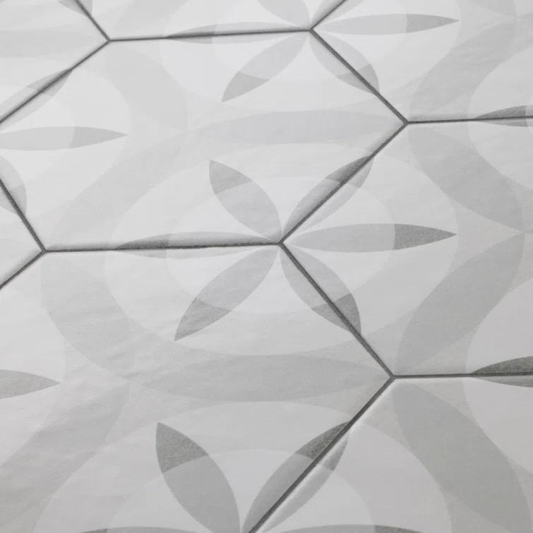 Hexatile 7"x 8" Porcelain Moroccan Wall & Floor Tile