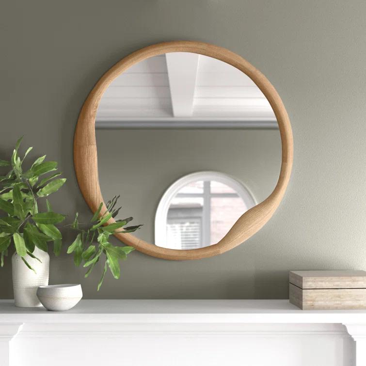 Doreen Round Mirror - Natural