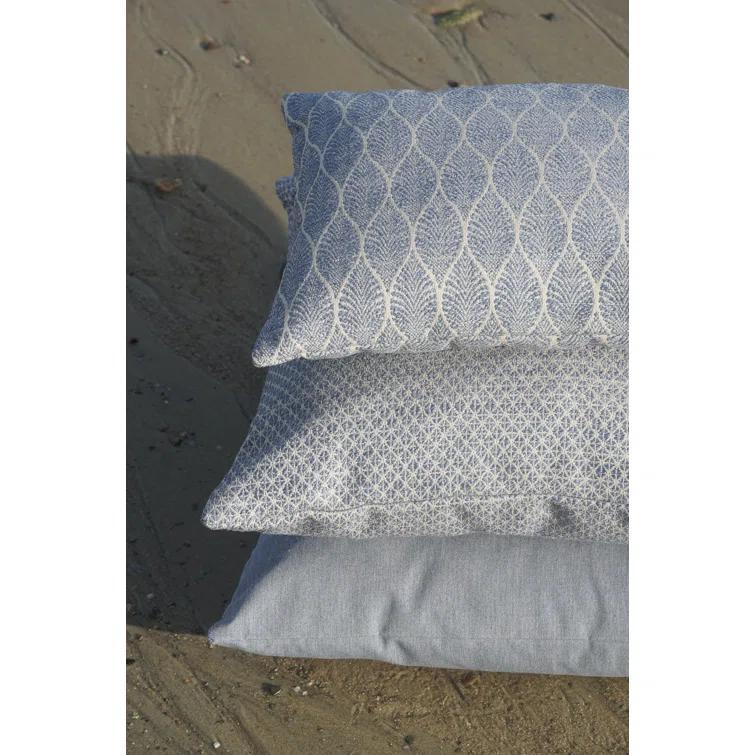 Summer Flora Indigo Indoor Outdoor Pillow 24x24