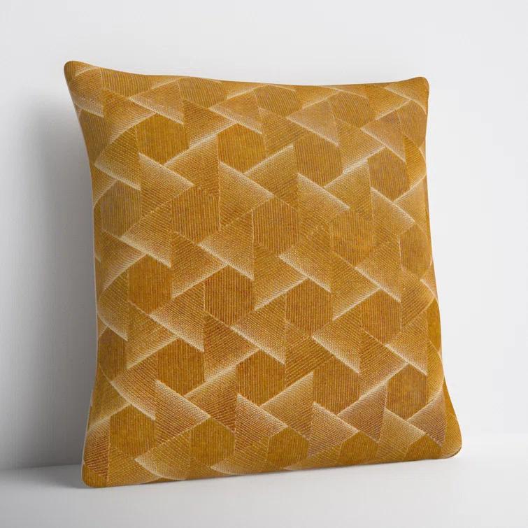 Gretchen Geometric Cotton Throw Pillow
