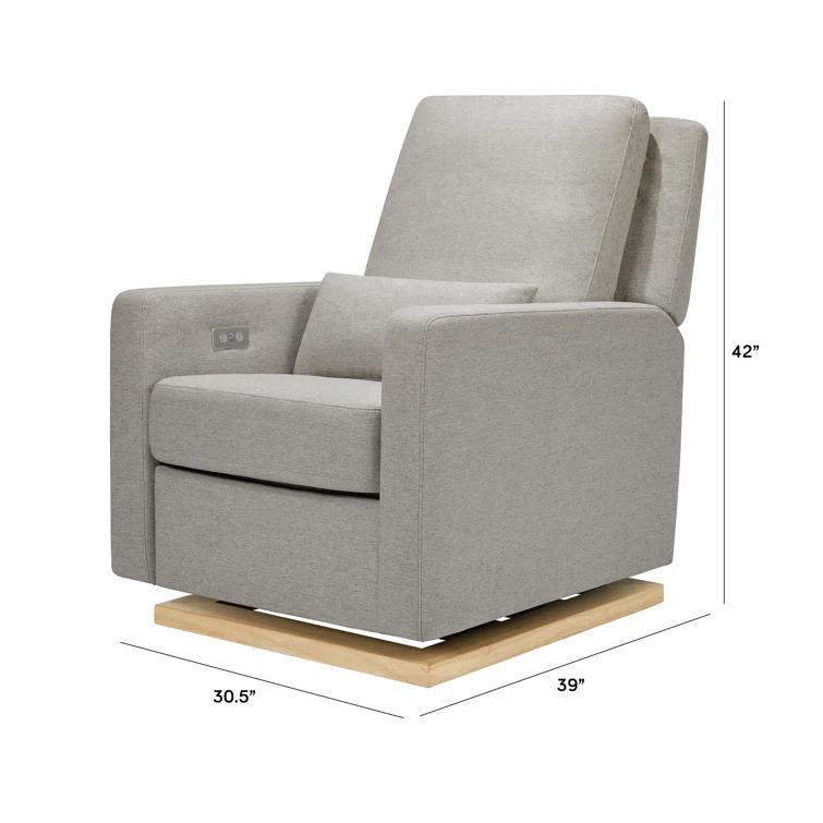 Sigi Electronic Recliner And Glider In Eco-Performance Fabric With USB Port | Water Repellent & Stain Resistant