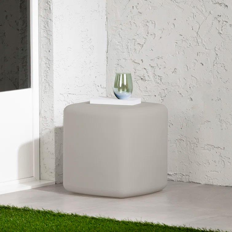 Dalya 16'' Plastic / Acrylic Outdoor Side Table