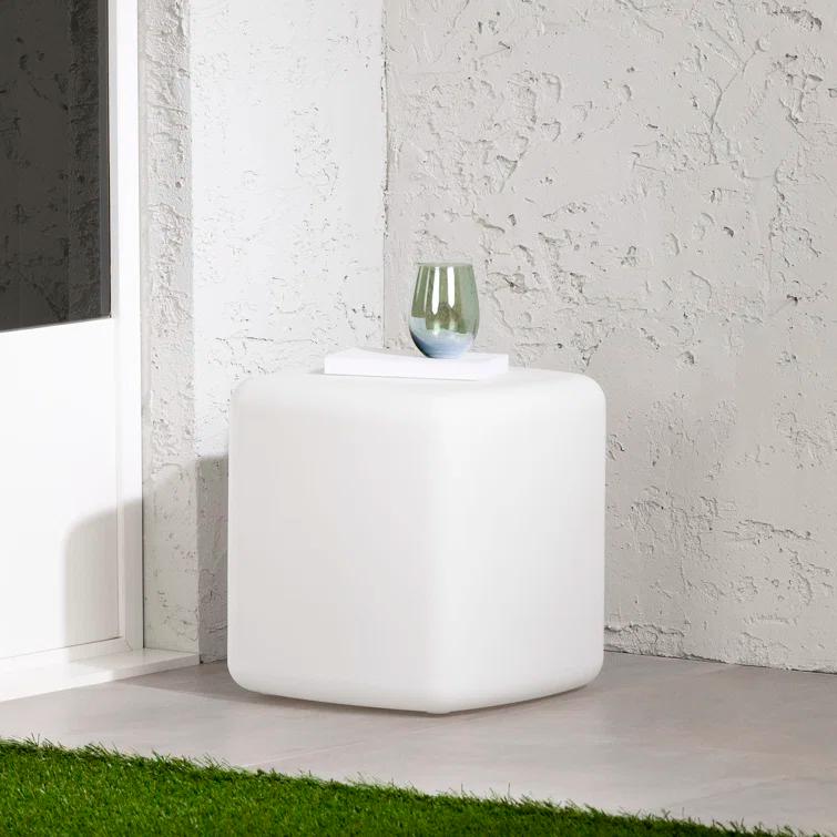 Dalya 16'' Plastic / Acrylic Outdoor Side Table