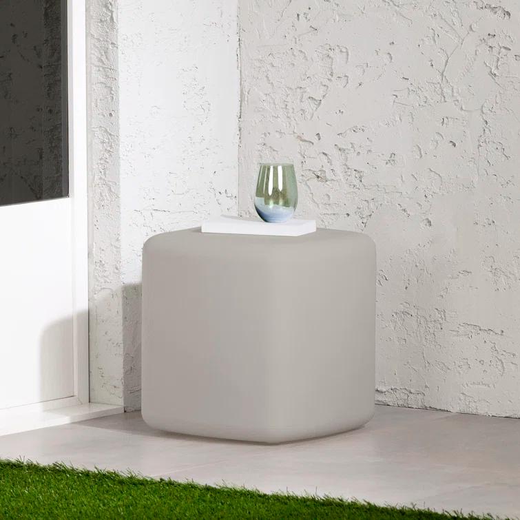Dalya 16'' Plastic / Acrylic Outdoor Side Table