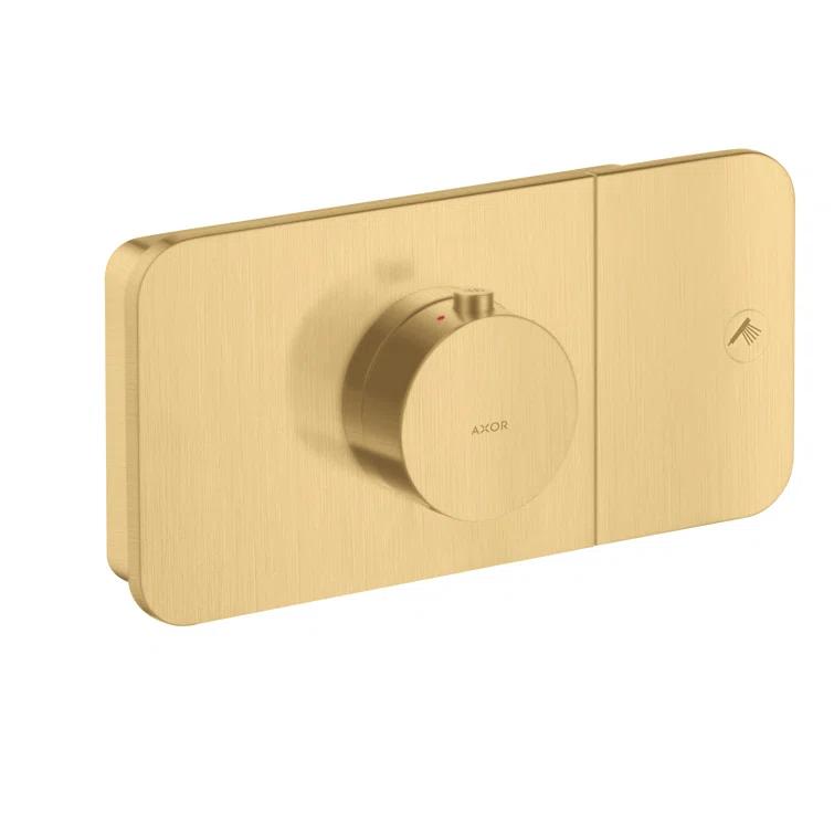 Modern 2-Handle 5" Wide Thermostatic Shower Valve Trim