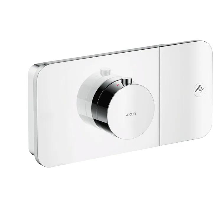 Modern 2-Handle 5" Wide Thermostatic Shower Valve Trim