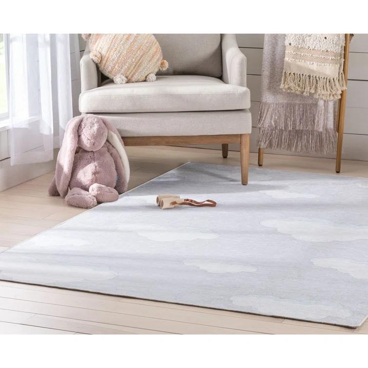 Apollo Well Woven Kids Rugs Cloud 9 Modern Gray Area Rug